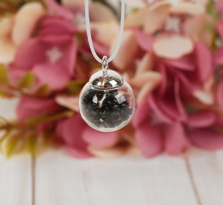 Decor pendant for creativity "Pebbles", black, 2X1. 5X1. 5 cm, 1 piece