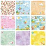 Set of double-sided paper BeeShabby " Hello Baby!", 8 sheets, size 30. 5X30. 5 cm, 190 gr/m2