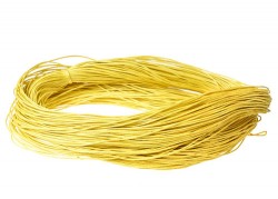 Waxed cord 1 mm, color Yellow, cut 1 m