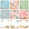 BeeShabby "Our cafe" double-sided paper set, 8 sheets, size 30. 5X30. 5 cm, 190 gr/m2