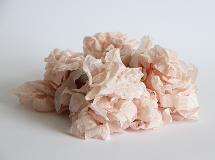 Shabby ribbon "Pink-peach", width 1.5 cm, length 1 m