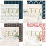 Set of double-sided EcoPaper "Memoirs" paper 13 sheets, size 30.5*30.5 cm, 250 gr/m2