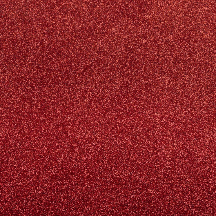 Decorative felt with glitter "Red", size 27x35, thickness 1.5 mm, 1 piece