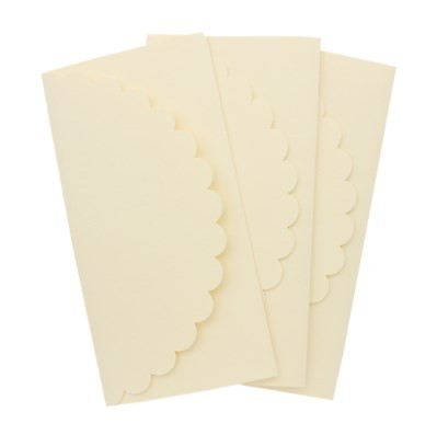 The basis for the gift envelope No. 1, Ivory color, texture "Linen" 1 piece, size 16. 5x8. 3 cm, 245 gr
