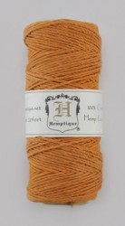 Hemp cord 1 mm, color Orange, length 1 m