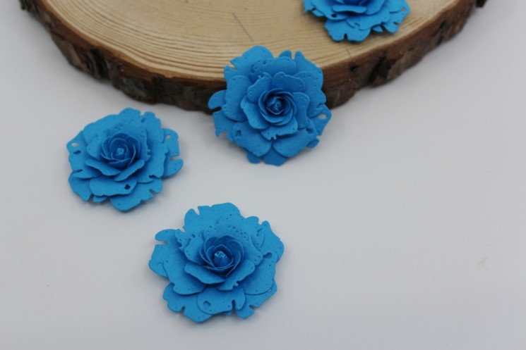 Rose "Dark blue" size 4.5 cm 1 pc