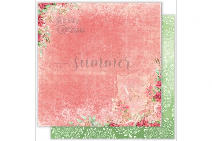 Double-sided sheet of paper Summer Studio Christmas Story "Magic Winter" size 30.5*30.5 cm, 190gr