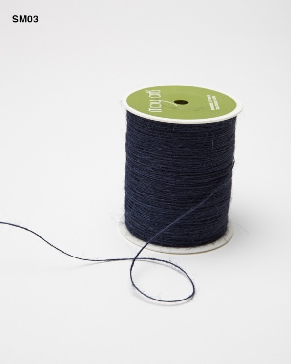 Fleecy cord 1 mm, color Blue, length 1 m