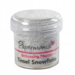 PAPERMANIA embossing powder, snow glitter color, 30 ml
