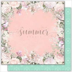 Double-sided sheet of paper Summer Studio Just Married 