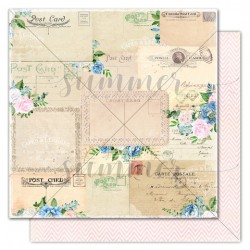 Double-sided sheet of paper Summer Royal garden 