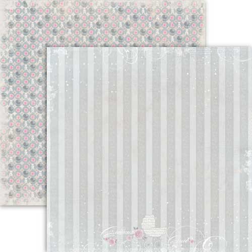 Double-sided sheet of paper Sweet time cherry "Sweet dreams" size 30x30 cm, 190 g/m2