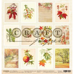 One-sided sheet of paper CraftPaper Golden autumn 