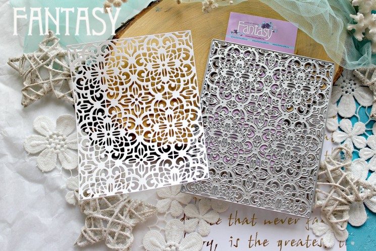 Knife background for cutting Fantasy "Lace explosion" size 13*10 cm
