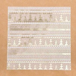 Tracing paper for scrapbooking with foil 