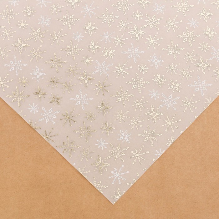 Tracing paper for scrapbooking with foil "Winter morning", size 30. 5X30. 5 cm, 1 pc