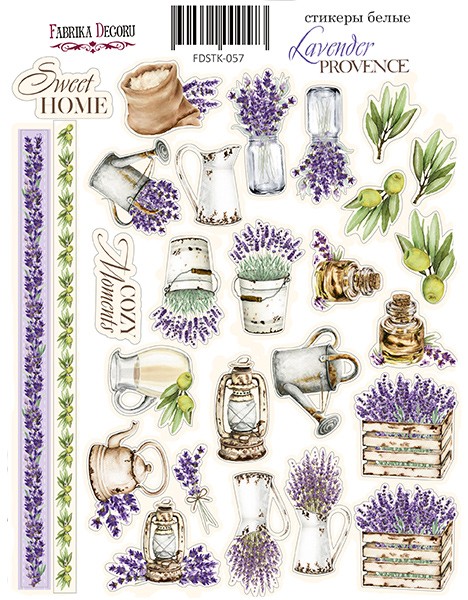 Set of stickers Fabrika Decoru " Lavender provence-1 057" 