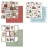 Double-sided paper set 30.5x30.5 cm "New Year traditions", 12 sheets,180 gr/m2 (Scrapmania)