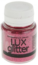 Decorative glitter LuxGlitter, color Red, 20ml