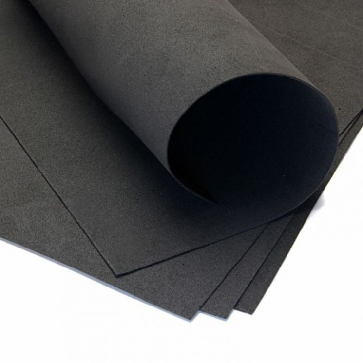 Foamiran Iranian "Black", size 60x70 cm, thickness 1 mm