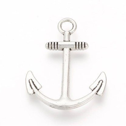 Silver pendant "Big Anchor", size 4 cm, 1 pc