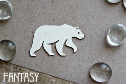 Чипборд Fantasy "Медведь 1206" размер 5,1*2,9 см