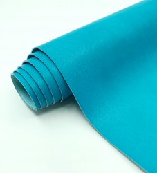 Binding leatherette Italy, Sea wave color, matte, without texture, size 50X35 cm, 225 g /m2