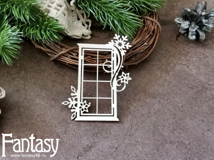 Чипборд Fantasy "Окно 3723", размер 6,7*8,4 см 