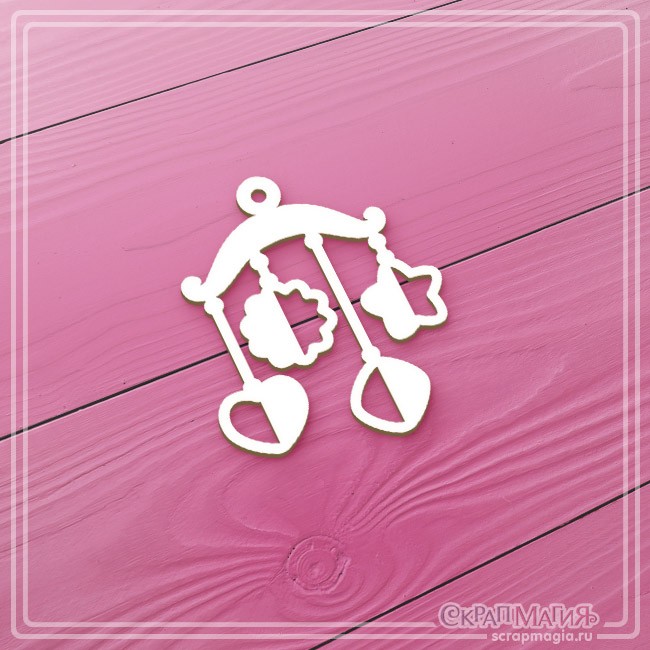 Chipboard Scrapmagia "Mobile", size 50x60 mm