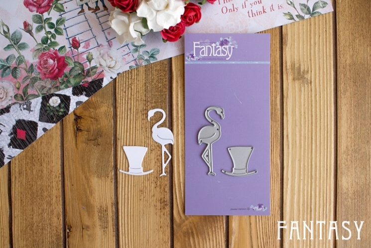 Ножи для вырубки Fantasy "Фламинго + шляпа" размер 4,7*1,5 см / 2*2,5 см 