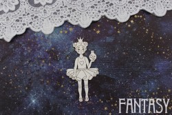 Чипборд Fantasy "Маленькая принцесса 1451" размер 8,4*4,3 см