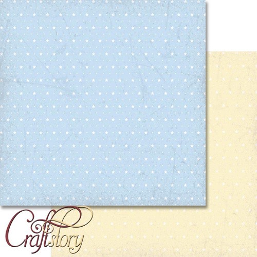 Double-sided sheet of paper CraftStory Marshmallow story "Starry sky", size 30. 5x30. 5 cm, 190 g/m2