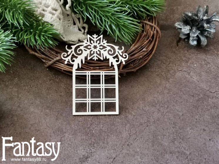Чипборд Fantasy "Окно 3721", размер 6,1*7,3 см