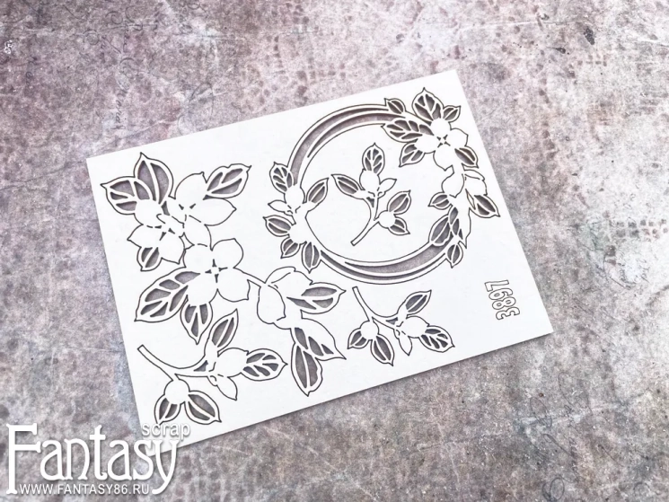 Чипборд Fantasy "Цветочный набор 3897"