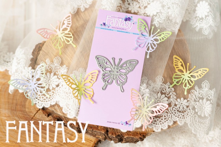 Cutting knife Fantasy "spring butterfly" size 4*3.8 cm