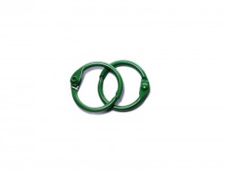 Scrapberry's album rings, 20 mm, green, 2 pieces