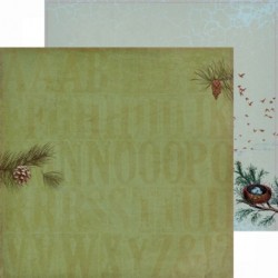 Double-sided sheet of Scrapberry's paper In the forest 