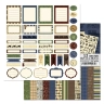 Двусторонний набор бумаги 30,5х30,5 см "Мужской винтаж", 12 листов, 180 гр  (ScrapMania)