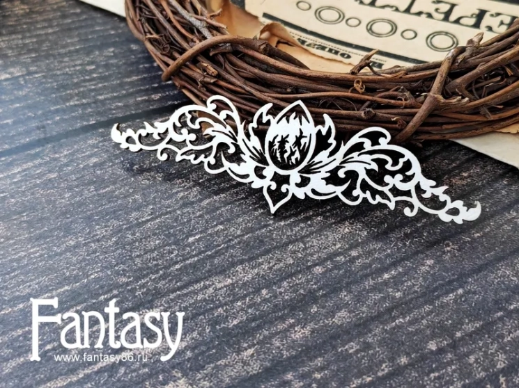 Чипборд Fantasy "Завитки 3833" размер 9,5*3 см 