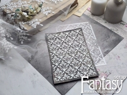 Трафарет Fantasy "Пыльный дамаск 29", толщина пластика 0,5 мм, размер 13*20 см