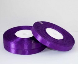 Purple satin ribbon, width 0.6 cm, length 5.6 m