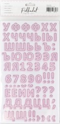 Cardboard stickers-Polkadot alphabet 