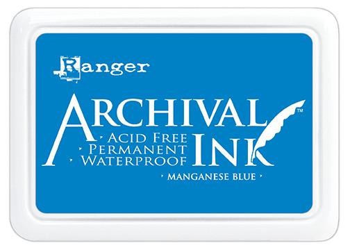 Archive ink "Archive Ink" from Ranger, color Manganese Blue size 12*17 cm