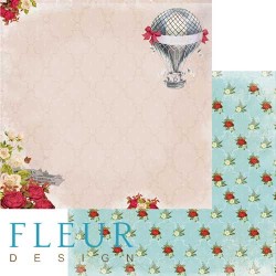 Двусторонний лист бумаги Fleur Design Краски осени "Воспоминания", размер 30,5х30,5 см, 190 гр/м2