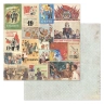 Двусторонний набор бумаги 30,5х30,5 см "СССР", 12 листов, 180 гр  (ScrapMania)