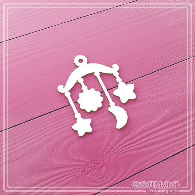 Chipboard Scrapmagia "Mobile", size 48x56 mm