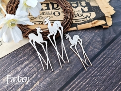 Чипборд Fantasy "Газели 3793" размер 9,5*3 см и 11*3,7 см