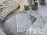 Трафарет Fantasy "Мини-дамаск Барокко 28", толщина пластика 0,5 мм, размер 13*20 см