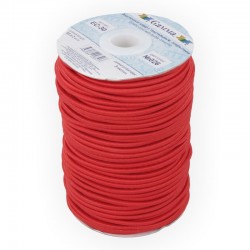 Elastic cord (elastic band), red, width 3 mm, length 1 m