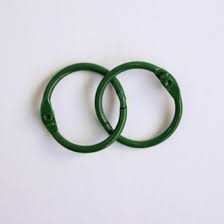 Scrapberry's album rings, 25 mm, green, 2 pieces